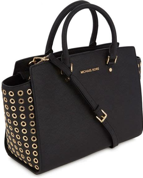 michael kors grommet tz tote|michael michael kors selma grommet large tz satchel black.